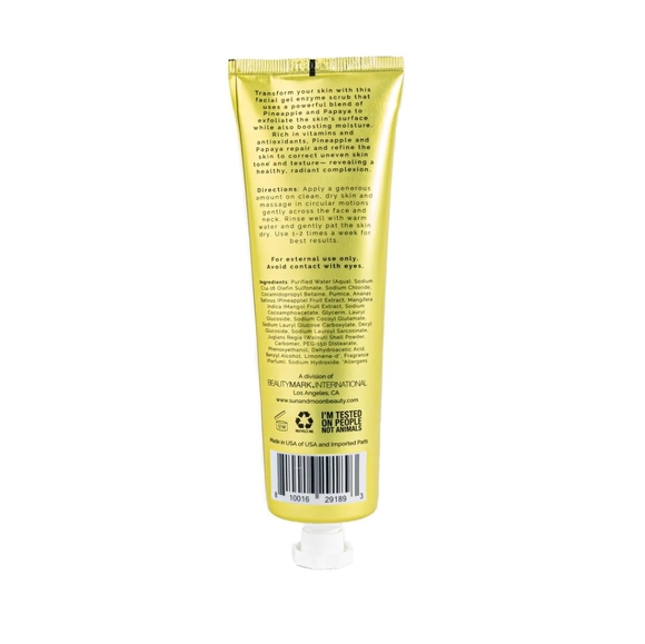 NIB Sun + Moon Sunny Daze Glisten+Glow Facial Gel Enzyme Scrub 5.1 Fl. Oz/150 ml - Picture 5 of 7